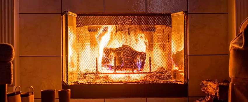 Mendota Hearth Landscape Fireplace Installation in Johns Creek, Georgia