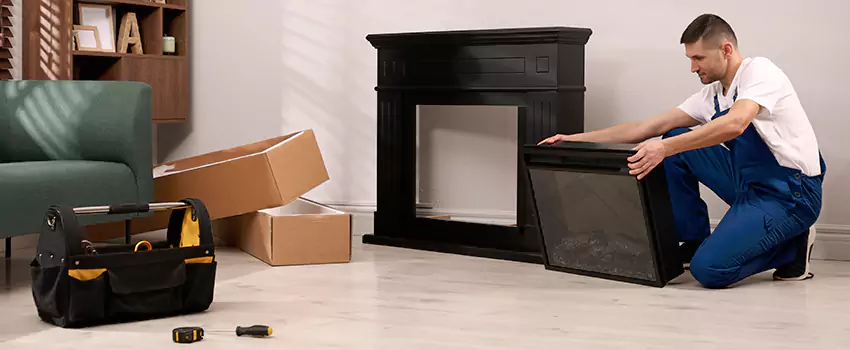 Old Rusted Metal Fireplace Repair And Replacement in Johns Creek, GA