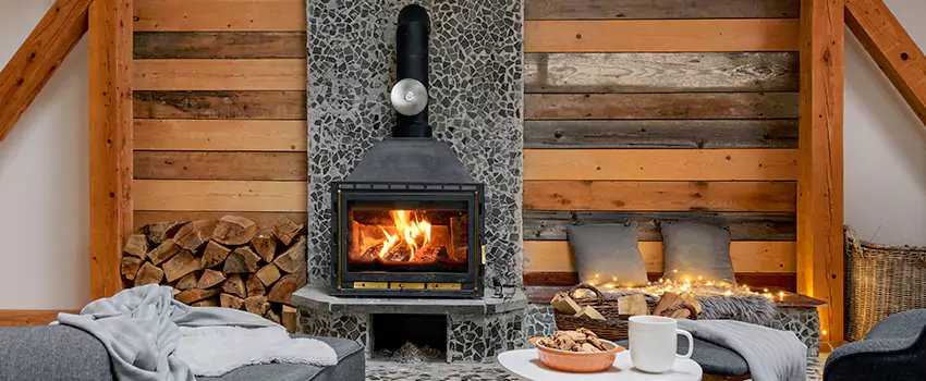 Thelin Hearth Products Direct Vent Gas Stove Fireplace Inspection in Johns Creek, Georgia
